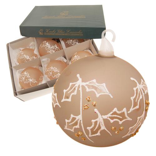 Weihnachtskugeln Ilex Xmas Braun 8cm