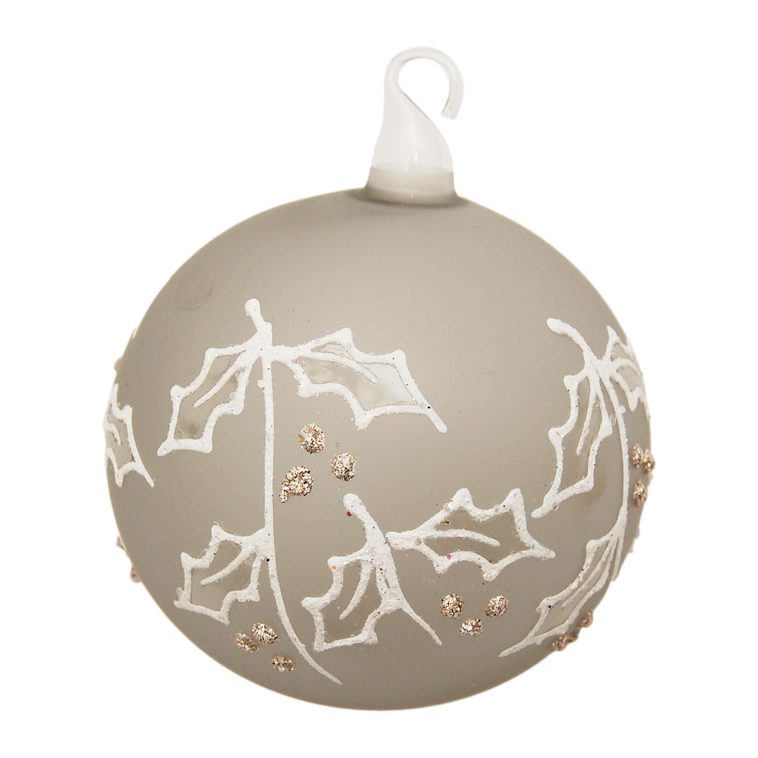 Weihnachtskugeln Ilex Xmas Braun 8cm