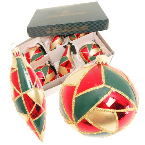 Baumschmuck Harlequin mehrfarbig 8cm