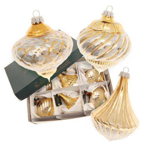Baumschmuck Barock Goldfarbig 8cm