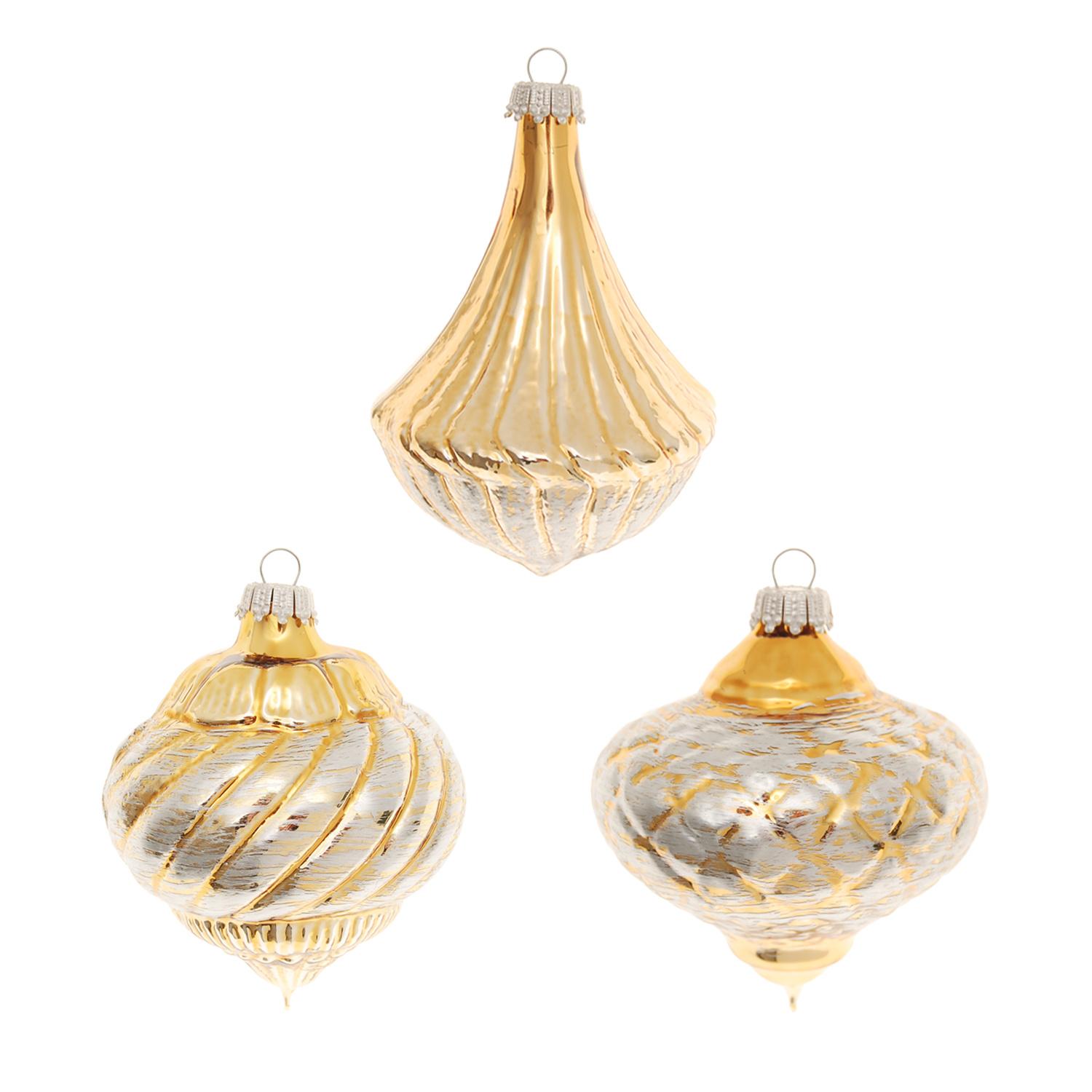 Baumschmuck Barock Goldfarbig 8cm