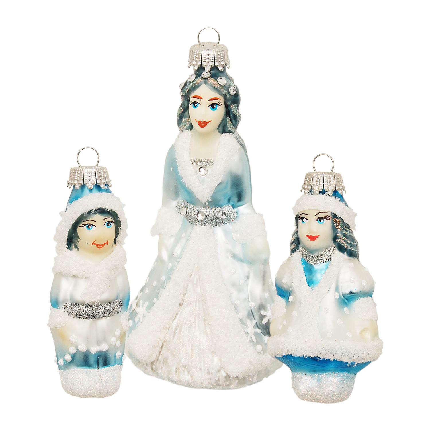 Baumschmuck M�rchen Schneek�nigin Wei� 9cm
