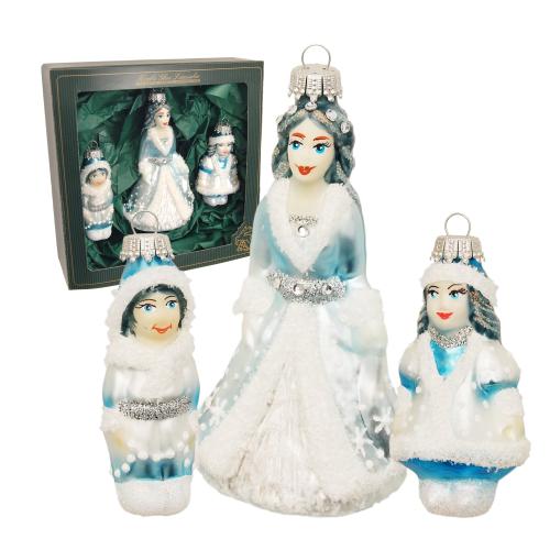 Baumschmuck Mrchen Schneeknigin wei 9cm