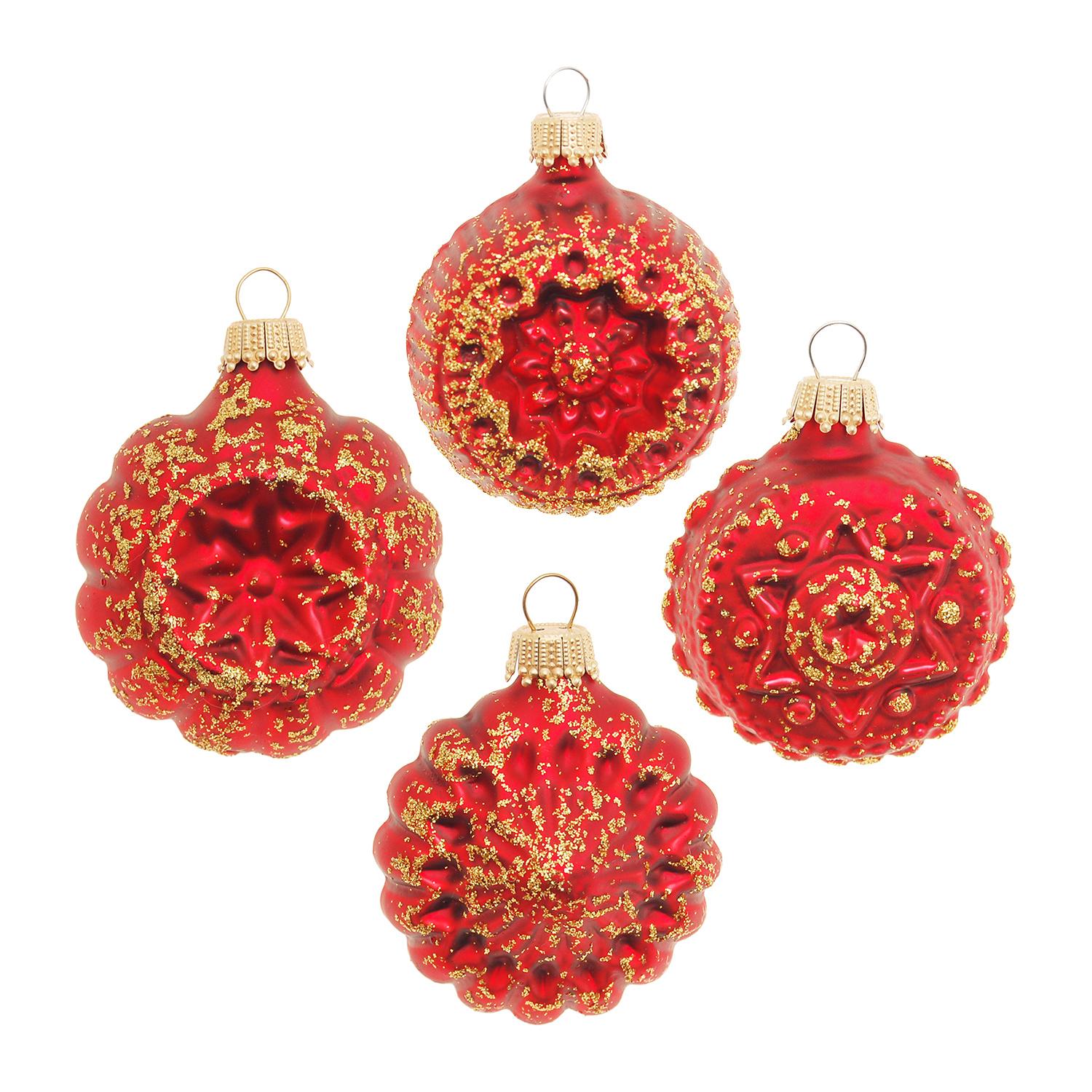 Baumschmuck Formensortiment Rot 5cm