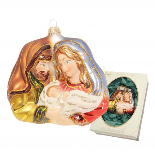 Baumschmuck Die heilige Familie mehrfarbig 11cm