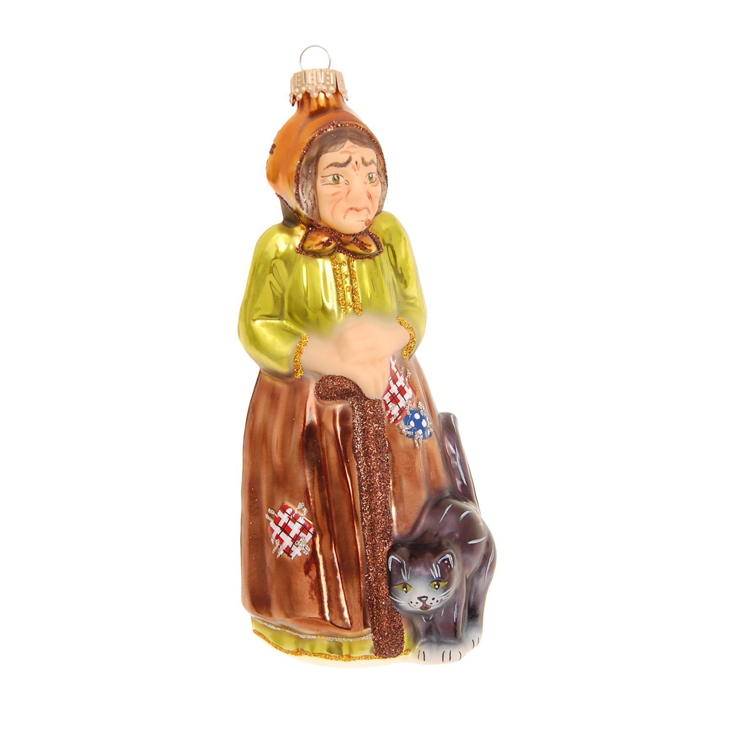 Baumschmuck Hexe Befana Braun 17cm