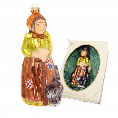 Baumschmuck Hexe Befana braun 17cm
