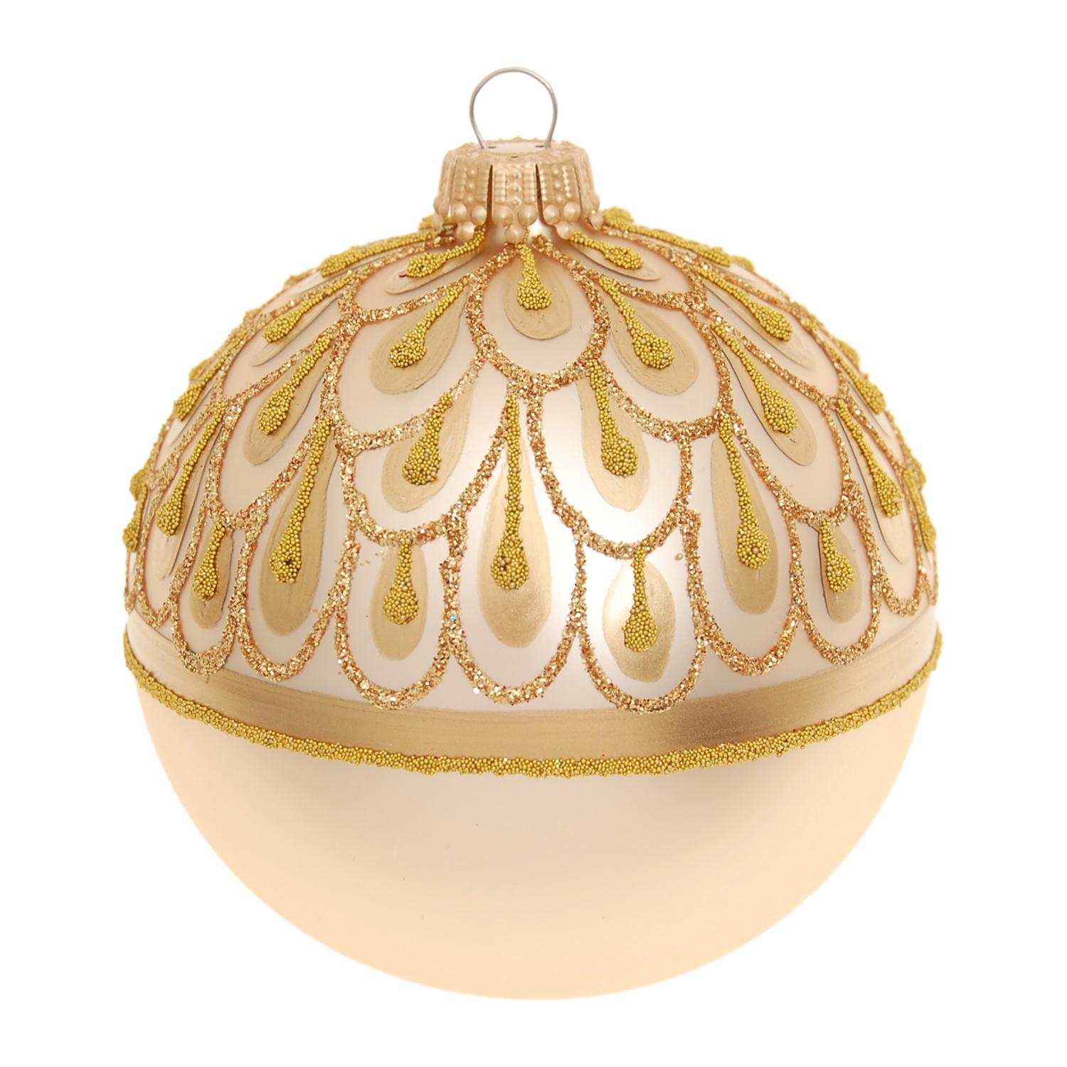 Weihnachtskugeln Goldregen Goldfarbig 8cm