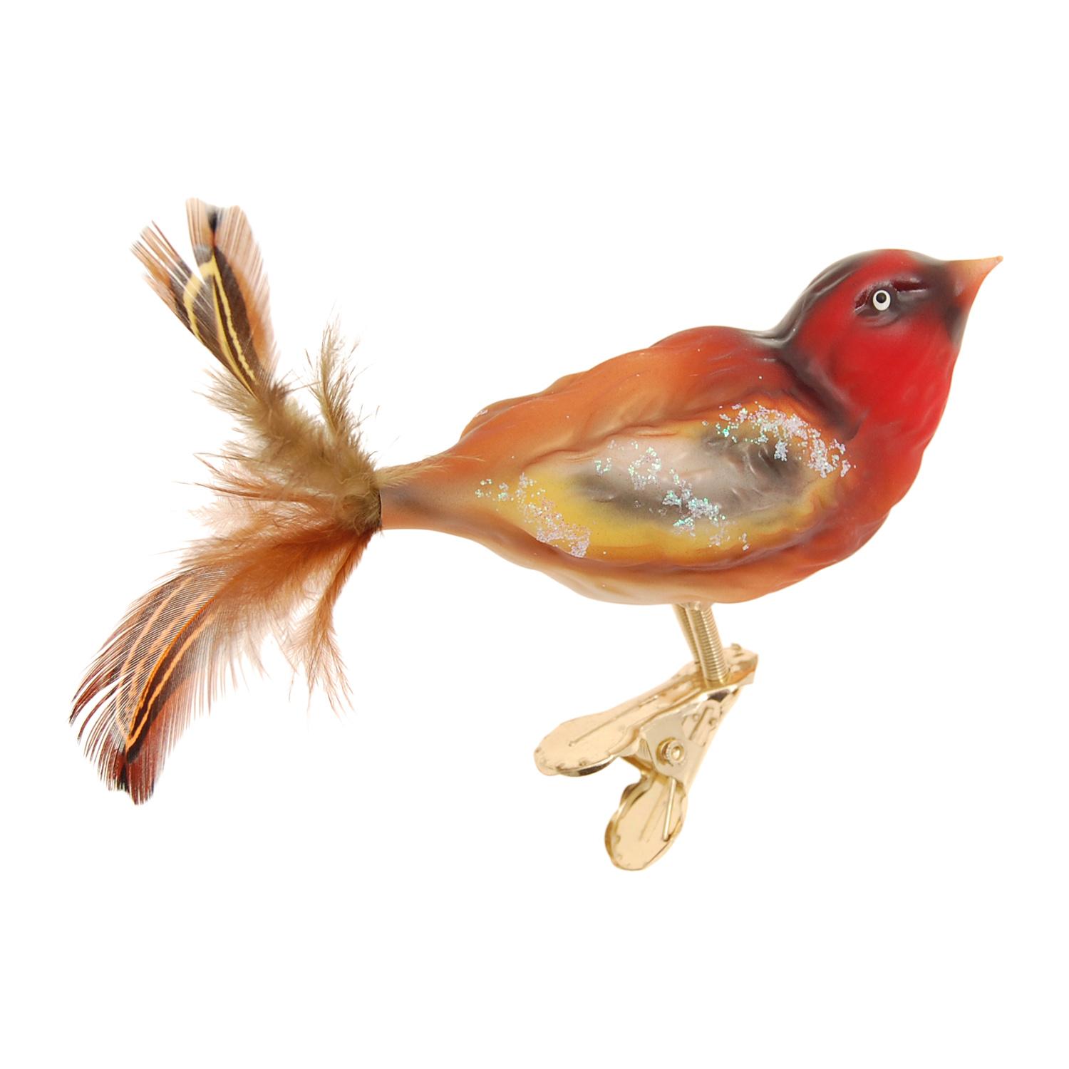 Baumschmuck Stieglitz Rot 9cm