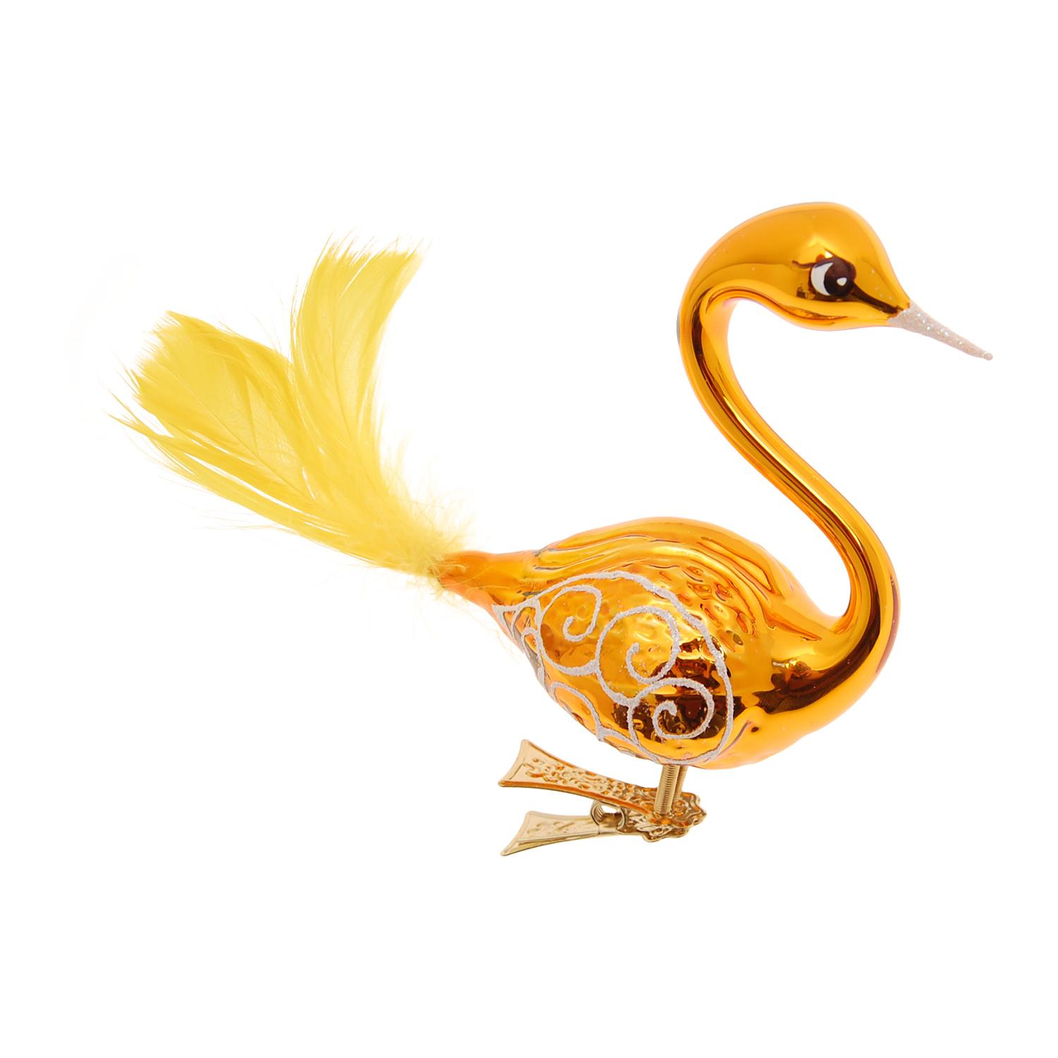 Baumschmuck Schwan Goldfarbig 5cm