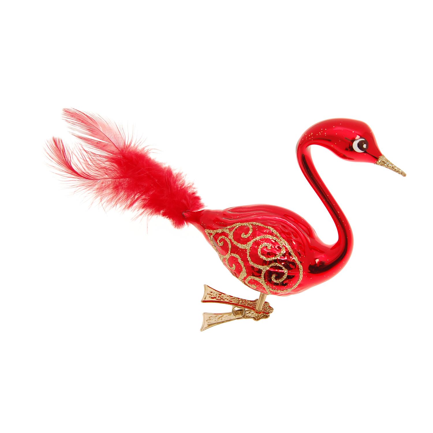 Baumschmuck Schwan Rot 5cm