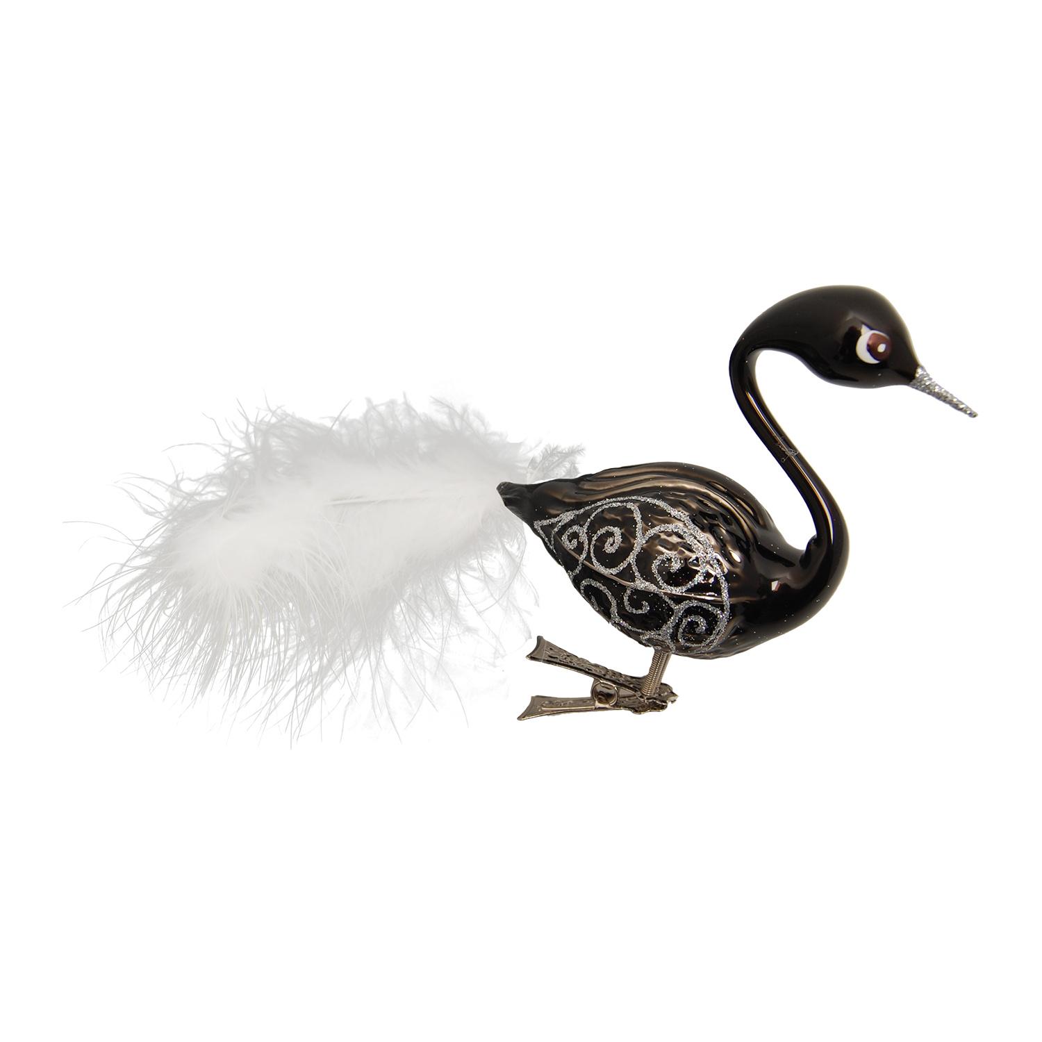 Baumschmuck Schwan Schwarz 5cm