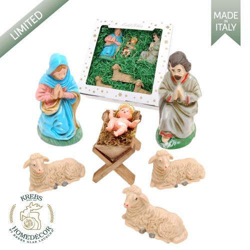 Home Decor Heilige Familie mit Schfchen Mehrfarbig 3cm