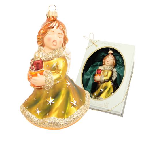 Baumschmuck Engel Sarah Goldfarbig 10cm