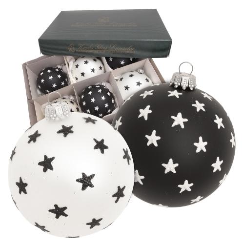 Weihnachtskugeln Sterne Mehrfarbig 8cm