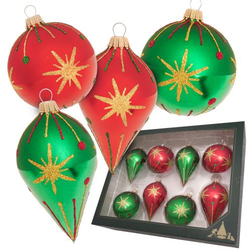 Weihnachtskugeln Bethlehemstern Mehrfarbig 10cm
