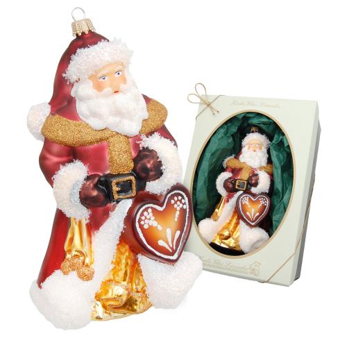 Baumschmuck Santa Herzilein Rot 18cm