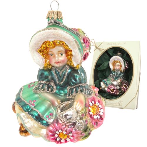 Baumschmuck Biedermeier Louise Mehrfarbig 12cm