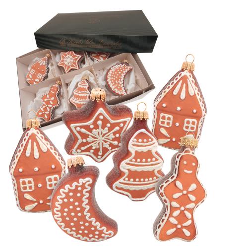 Baumschmuck Lebkuchen-Formen braun 8cm