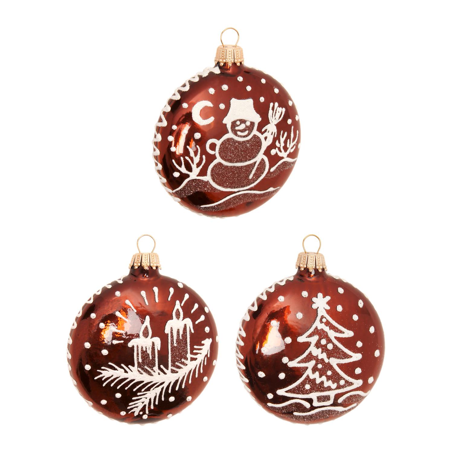 Baumschmuck Lebkuchen-Taler Braun 8cm