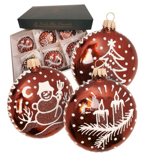 Baumschmuck Lebkuchen-Taler braun 8cm