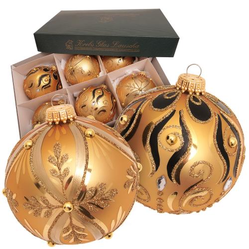 Weihnachtskugel Midas Christmas gold 8cm