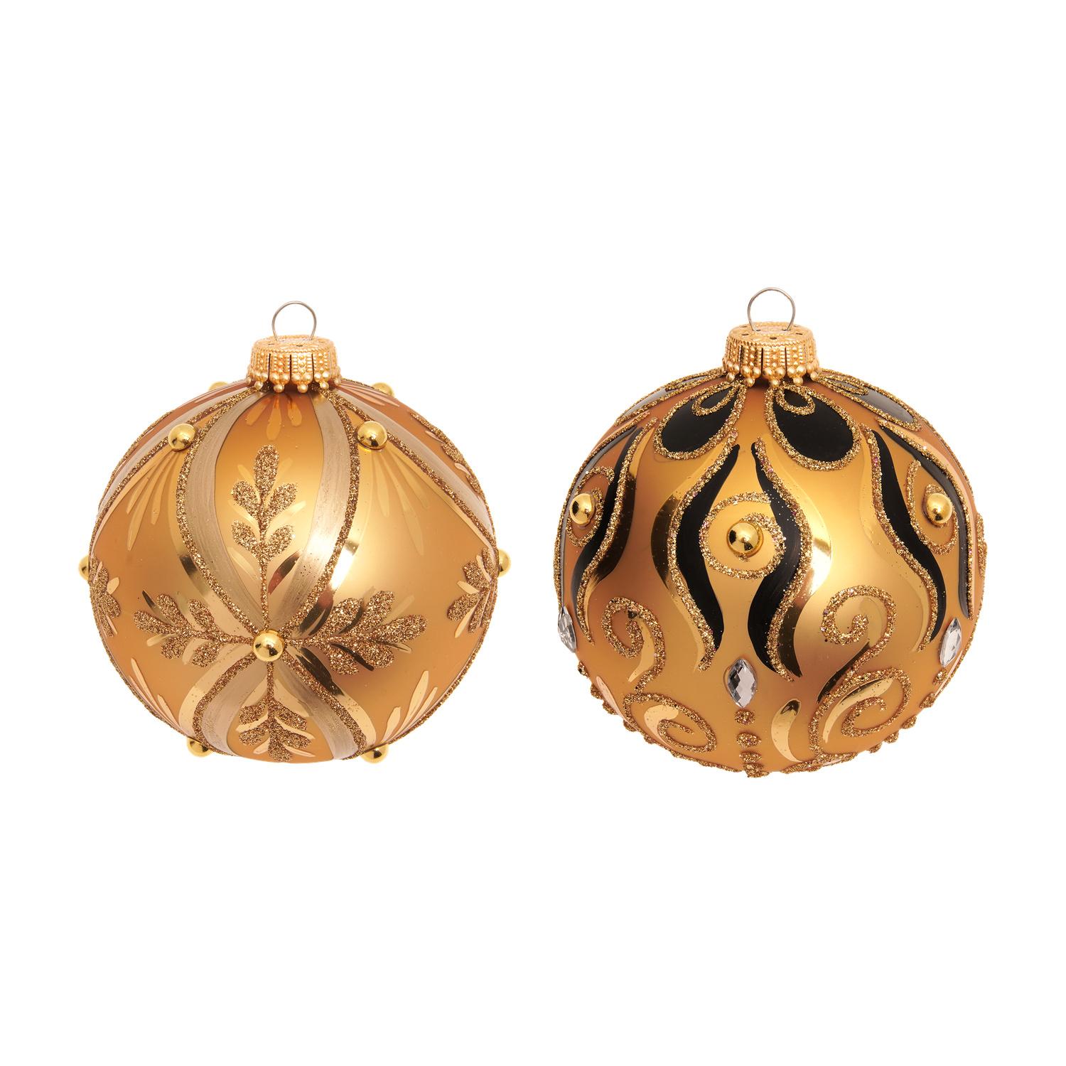 Weihnachtskugeln Midas Christmas Goldfarbig 8cm