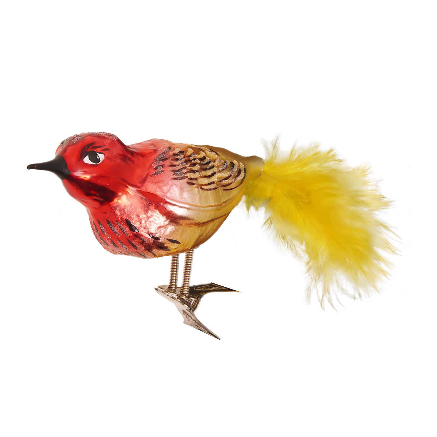 Baumschmuck Vogelset Mehrfarbig 10cm