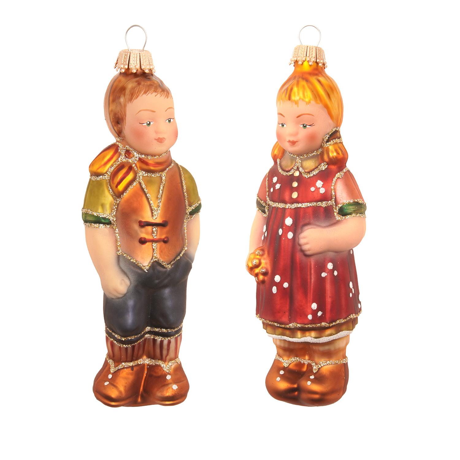 Baumschmuck Viktorianisch Anna und Max Mehrfarbig 14cm