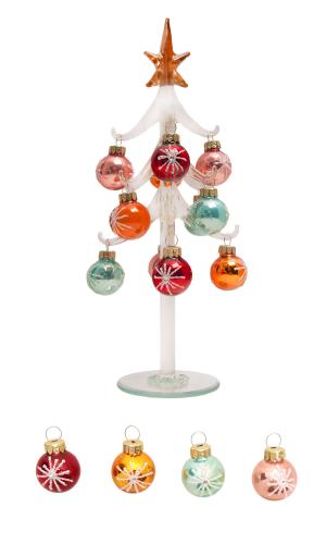 Home Decor Kristallbaum mit Ornamenten Mehrfarbig 26cm
