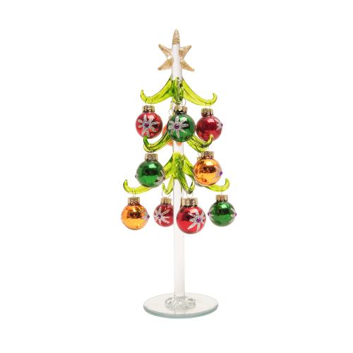Weihnachtsdekoration Kristallbaum mit Ornamenten Traditionell Mehrfarbig 26cm