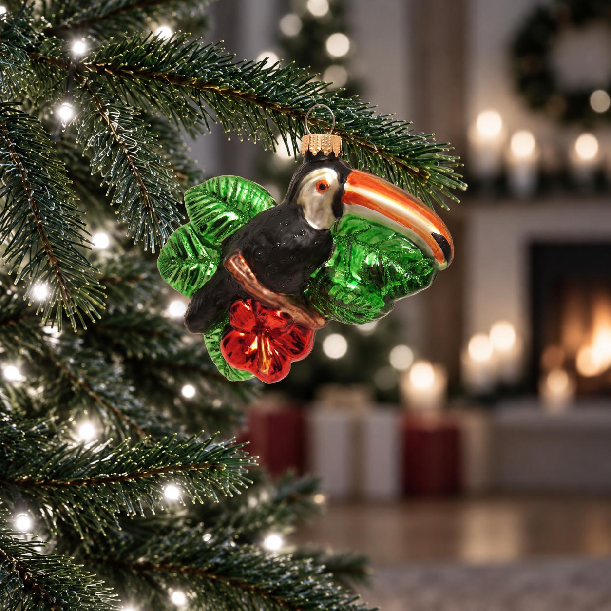Baumschmuck Tukan Mehrfarbig 9cm