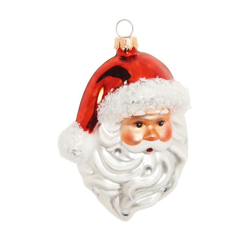 Baumschmuck Santa-Kopf mehrfarbig 11cm