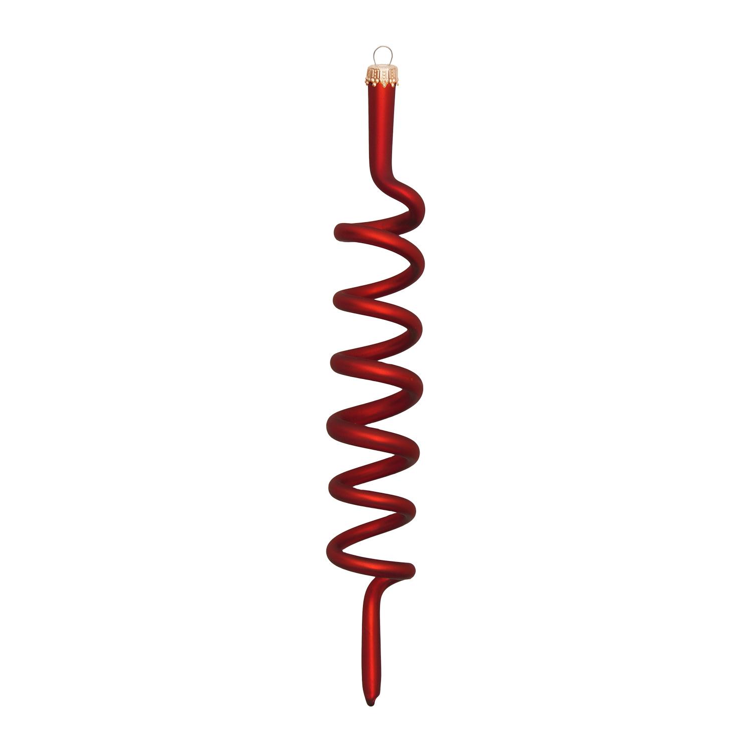 Baumschmuck Korkenzieher-Set Rot 14cm