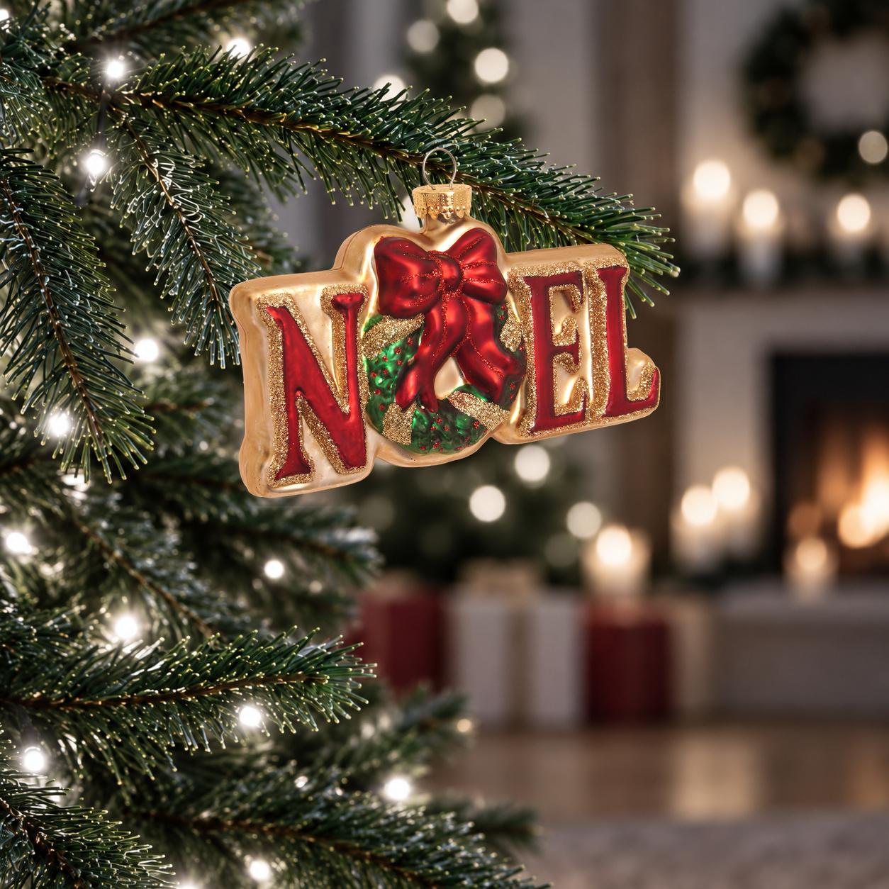 Baumschmuck Noel-Aufh�nger Goldfarbig 11cm