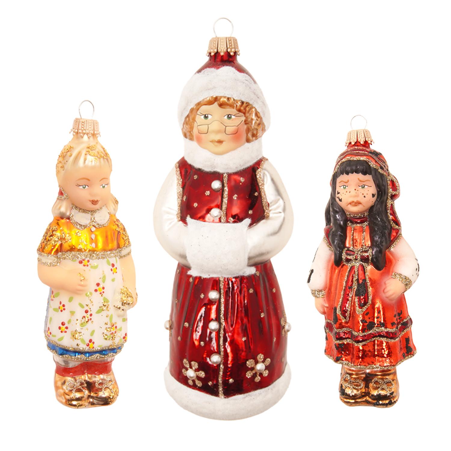 Baumschmuck Frau Holle mit Gold- und Pechmarie Mehrfarbig 16cm