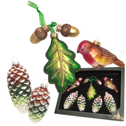 Baumschmuck Sortiment Wald mehrfarbig 3/8/10cm