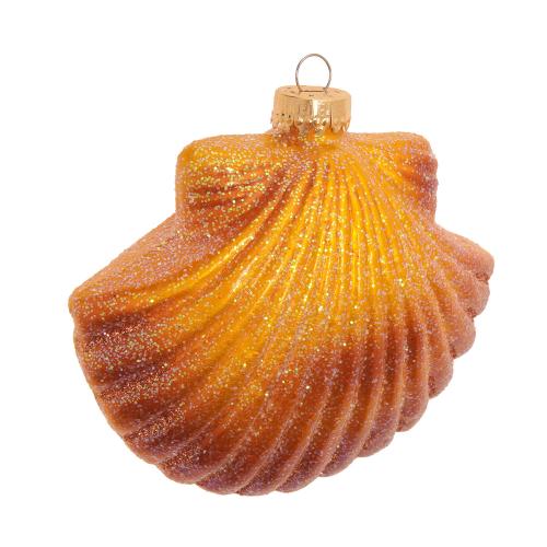 Baumschmuck Jakobsmuschel Goldfarbig 9cm