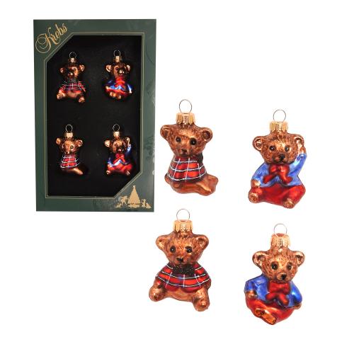 Baumschmuck Miniset Teddys braun 5cm