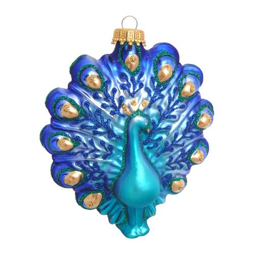 Baumschmuck Pfau H�ngend Blau 13cm