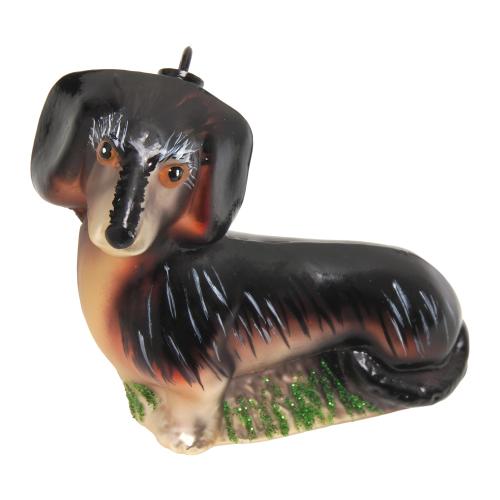 Baumschmuck Dackel Wasti Braun 7cm