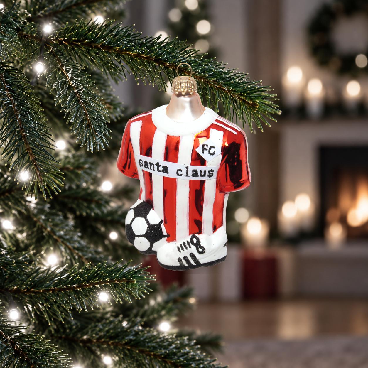 Baumschmuck Fu�ball Shirt Rot 10cm