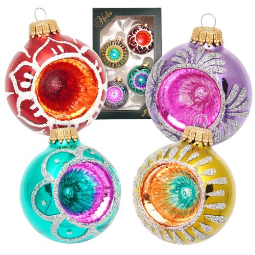 Weihnachtskugeln Reflexkugeln Mehrfarbig 6cm