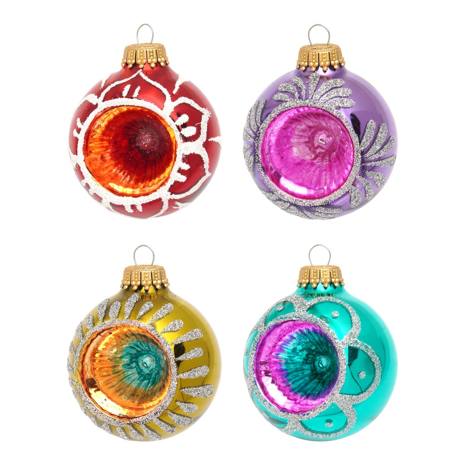 Weihnachtskugeln Reflexkugeln Mehrfarbig 6cm