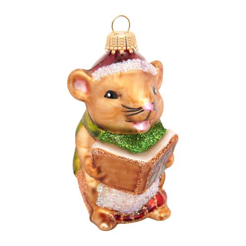 Baumschmuck Karols�nger Maus Braun 8cm
