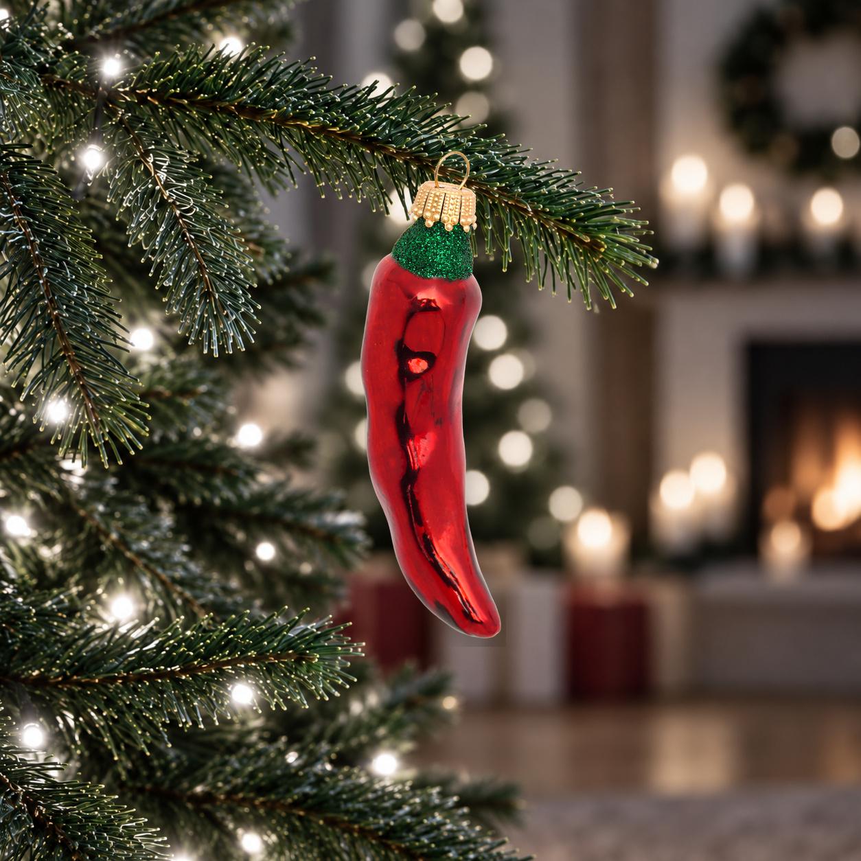 Baumschmuck Chilli Rot 9cm
