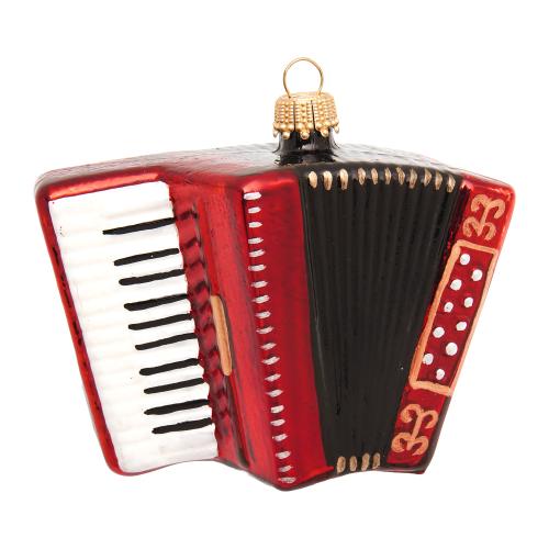Baumschmuck Akkordeon Rot 9cm