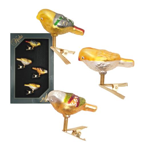 Baumschmuck Mini V�gel Mehrfarbig 6cm