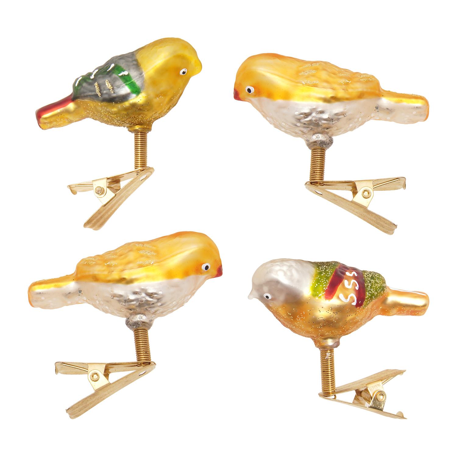 Baumschmuck Mini V�gel Mehrfarbig 6cm