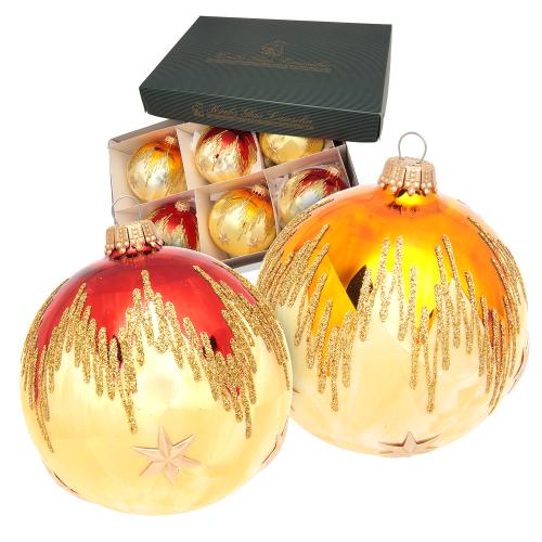 Weihnachtskugeln Weihnachtsleuchten Mehrfarbig 8cm